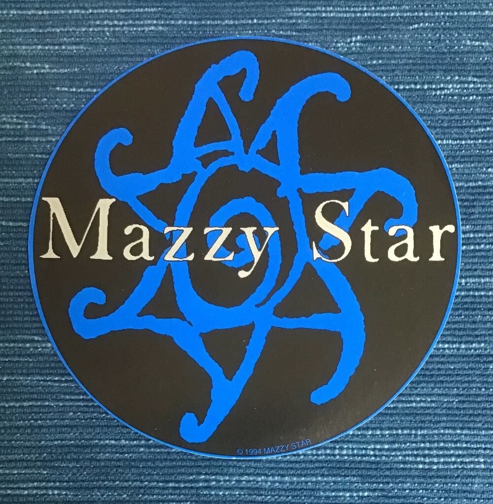 Vintage Original Unused 1994 MAZZY STAR Round Sticker Music Alt Rock Decal 5"